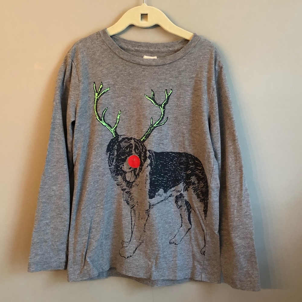 JCREW Rudolph the Dog long sleeve
